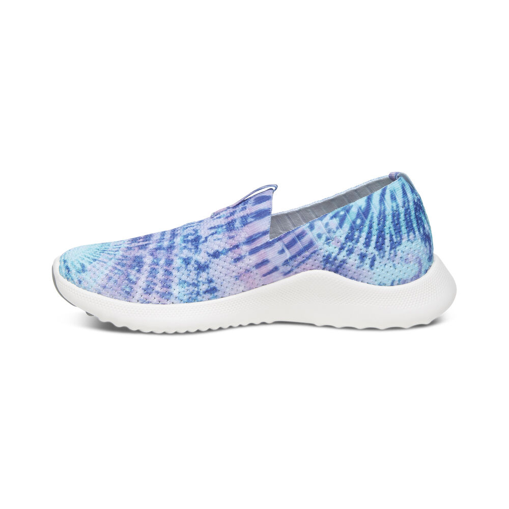 Aetrex Women's Angie Arch Support Sneakers - Blue | USA OZ1W4GH